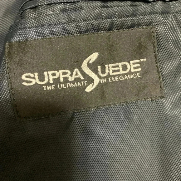 Men’s Gianelli Navy Suede Sports Coat Size 52L EUC - Picture 6 of 8